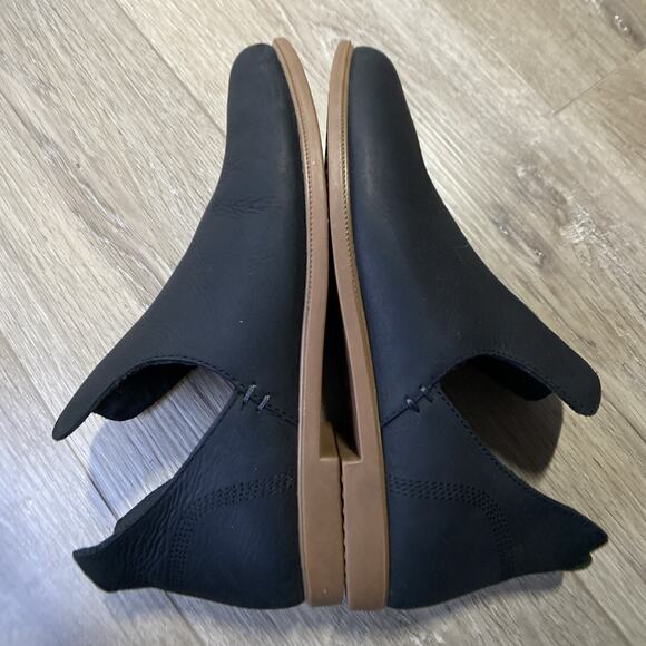 Kodiak Low Rider V Cut Ankle Boots Women Sz 9 Black Leather Slip In - Picture 4 of 10